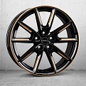 Borbet LX black glossy gold spoke rim