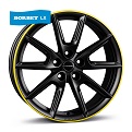 Borbet LX black matt rim yellow