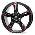 Ronal R62 Red jetblack red