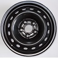 Steel wheel black